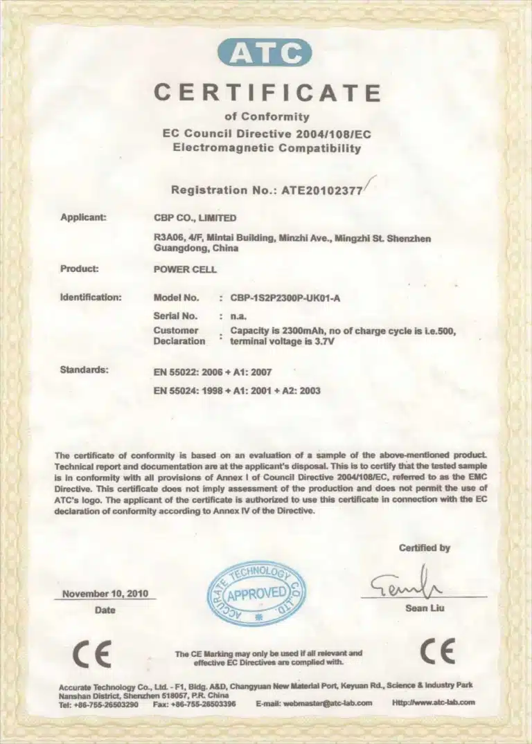 CE certification for lithium ion battery.webp